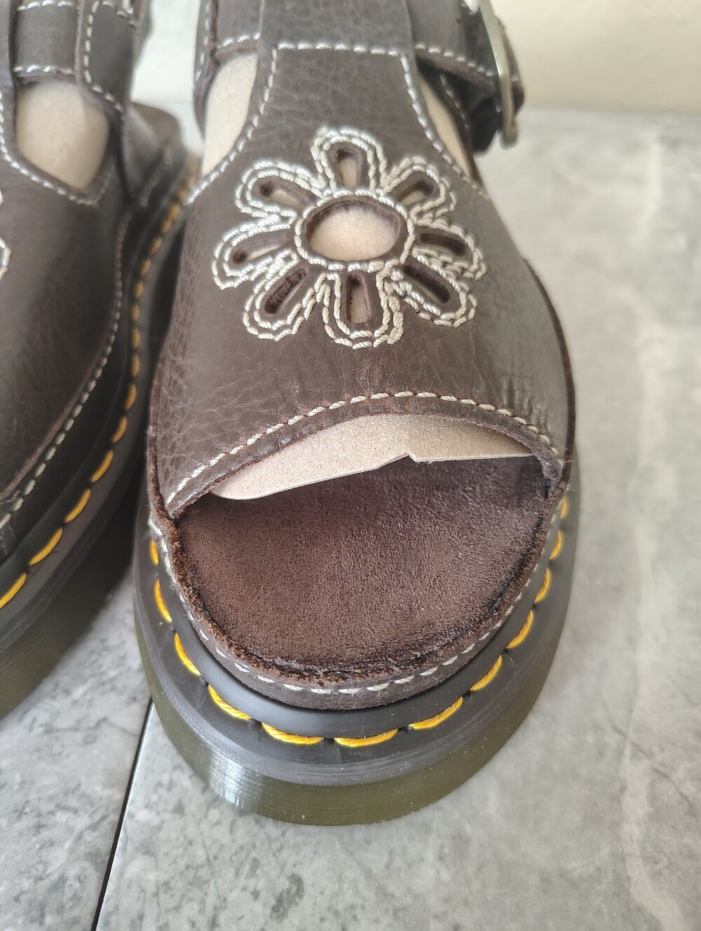 Dr. Martens Dunnet Flower Platform Sandals Y2K Women's Vintage - Picture 11 of 16